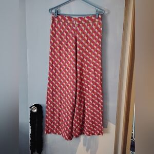 In Bed With You Italy Pull On Wide Leg Patterned Pants